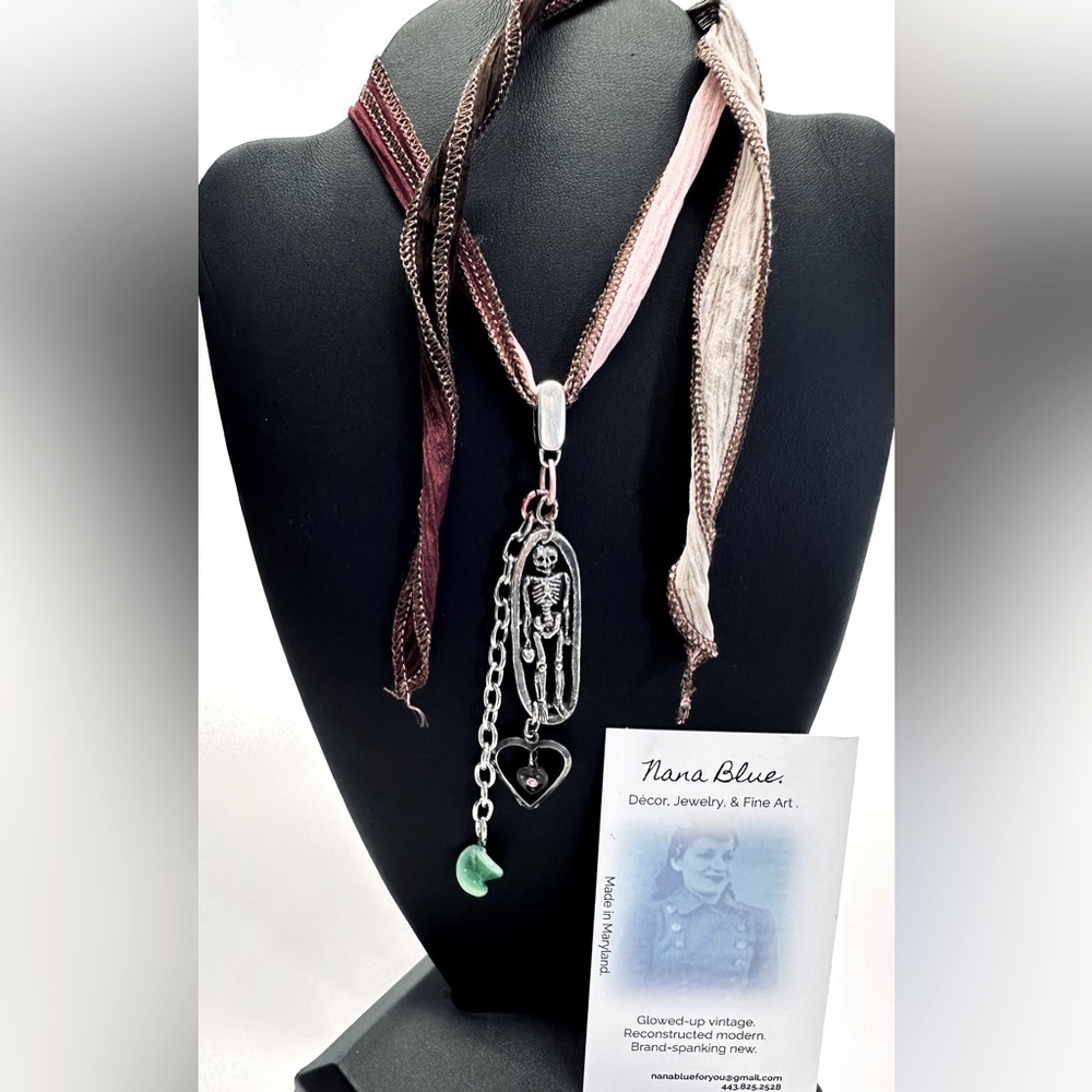 "Love Suspended" original, Maryland artist-made necklace. One of a kind!